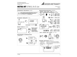 metrahit-27多用表中文多語言快速操作手冊(cè)